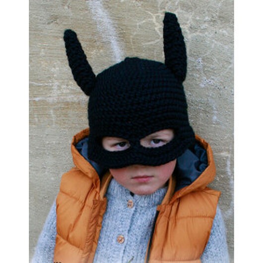 Bat HatÂ by DROPS Design - Fladdermus Mössa Virkmönster strl. 1/2 år -  - 7/8 år