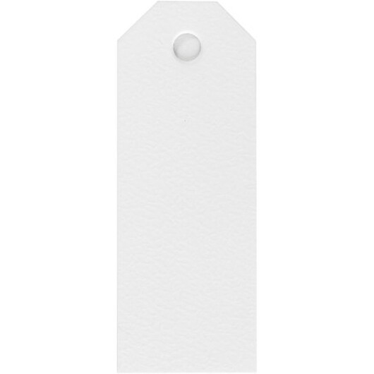 Manillamärken, stl. 3x8 cm, 220 g, vit, 20 st./ 1 förp.