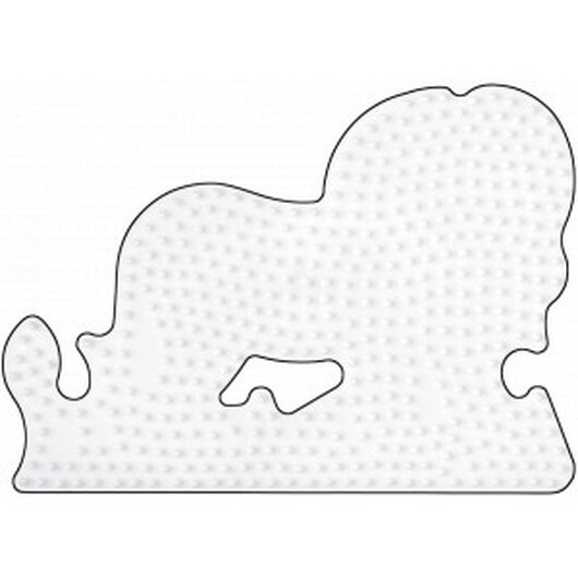 Hama Midi Pärlplatta Lejon Vit 15x11cm - 1 st.