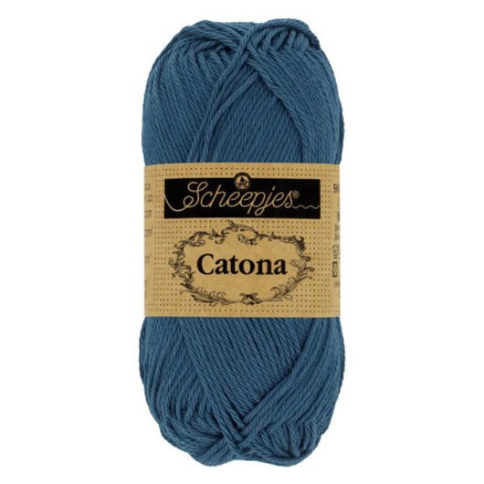 Scheepjes Catona Garn 164 Ljus Marinblå - 25g