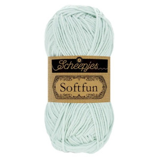 Scheepjes Softfun Garn Unicolor 2646 Gletsjer Mist