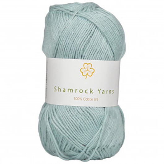 Shamrock Yarns 100% Bomull Garn 17 Matt Ljus Mint