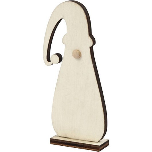 Jultomte, H: 10 cm, D: 1,5 cm, B: 4,5 cm, tjocklek 3 mm, 3 st./ 1 förp.