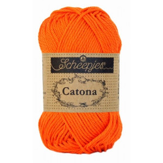 Scheepjes Catona Garn Unicolor 189 Royal Orange