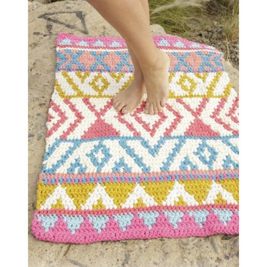 The Trail by DROPS Design - Matta Virk-mönster 68x106 cm