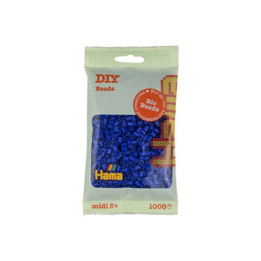 Hama Bio Midi Pärlor 190-08 Blå - 1000 st