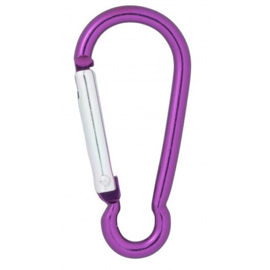 Infinity Hearts Karbinhake Aluminium Lila 48x25mm - 5 st