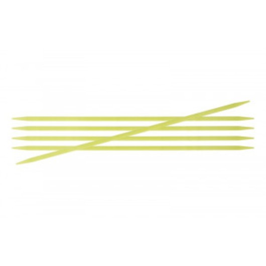 KnitPro Trendz Strumpstickor Akryl 15cm 3,75mm / 5.9in US5 Fluorescent
