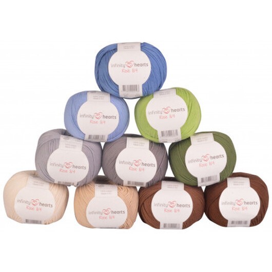 Infinity Hearts Rose 8/4 Garnpaket 04 Naturens färger - 10 st