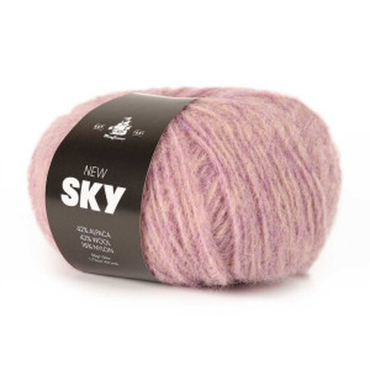 Mayflower New Sky Garn Unicolor 90 Ljus Lavendel