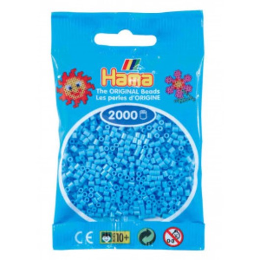 Hama Mini Pärlor 501-46 Pastell Blå - 2000 st