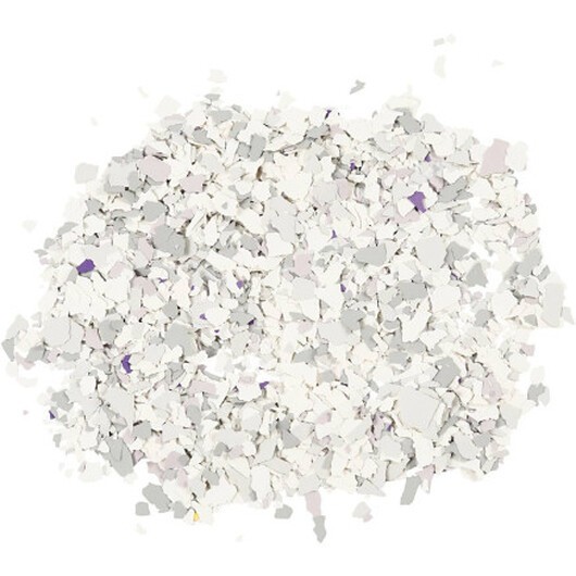 Terrazzo Flakes, ljusgrå, 90 g/ 1 burk