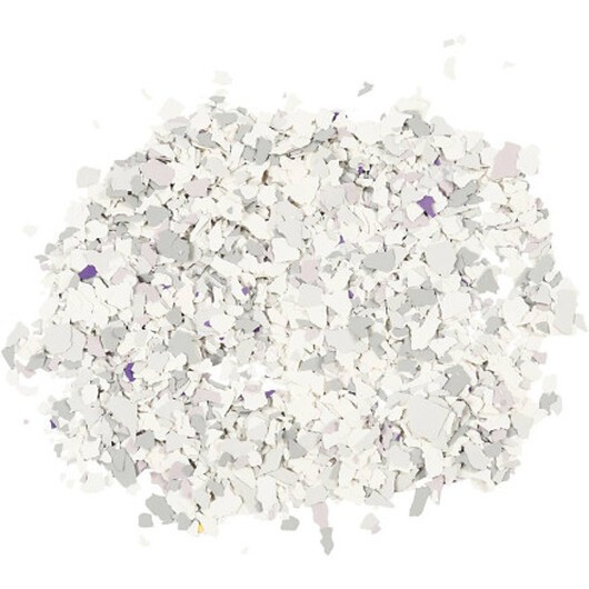 Terrazzo flakes, ljusgrå, 90 g/ 1 burk