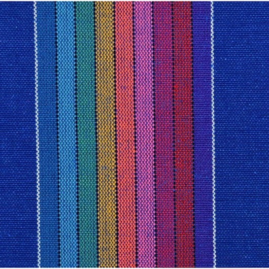Canvas m/Ränder Tyg 150cm 005 Multi - 50 cm