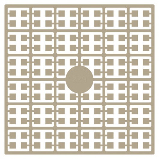 Pixelhobby Midi Pärlor 229 Ljus matt Brun 2x2mm - 140 pixels