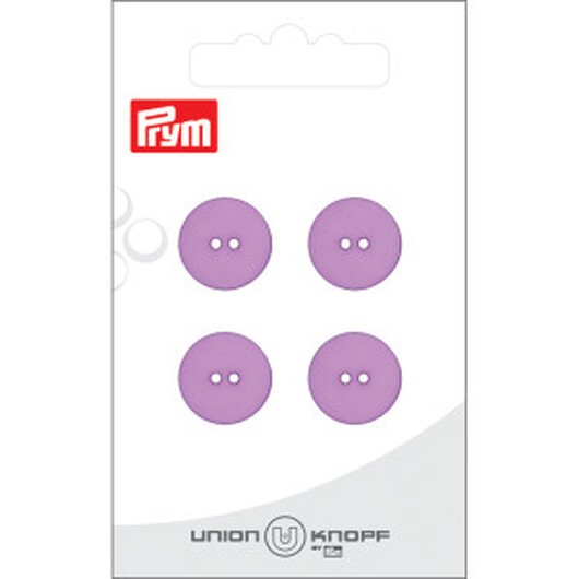Prym Platt Plastknapp Lila 15 mm - 4 st.
