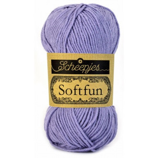 Scheepjes Softfun Garn Unicolor 2519 Lavendel