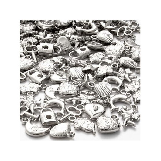 Silverberlocker, strl. 15-20 mm, hålstrl. 3 mm, 80g, ca. 178 st