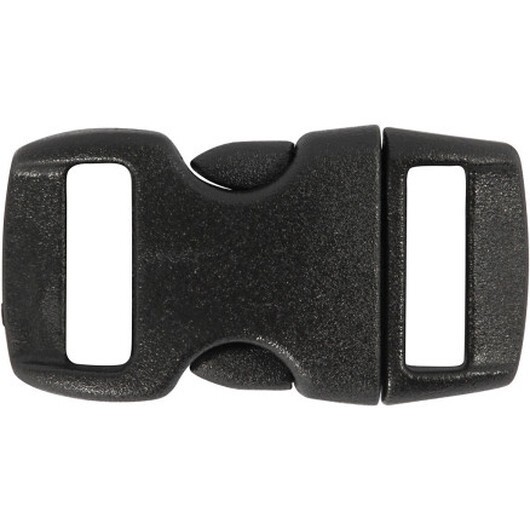 Klicklås, L: 29 mm, B: 15 mm, hålstorlek 3x11 mm, Svart, 4 st / 1 frp.