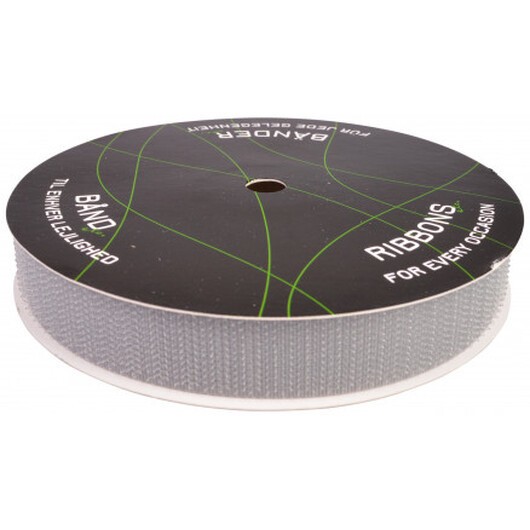 Balsløw Kardborreband Hane/Hook 20mm 08 Grå - 5m