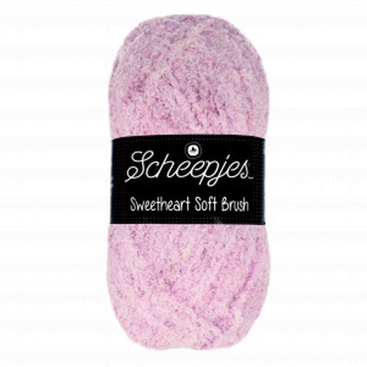 Scheepjes Sweetheart Soft Brush Garn Print 530 Rosa