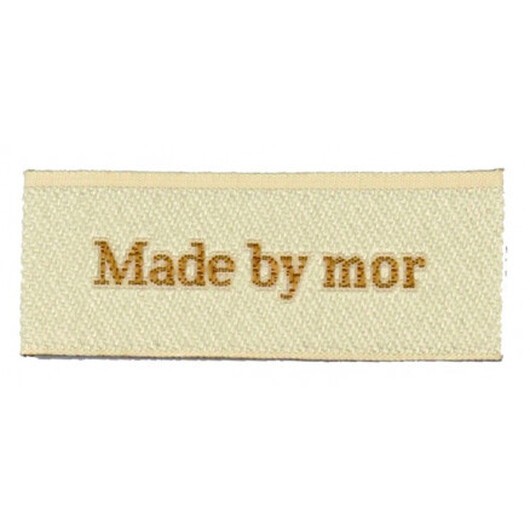 Label Made by Mor Sandfärgad