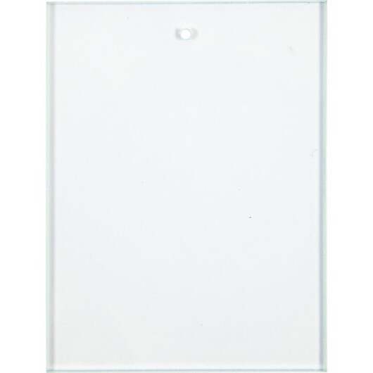 Glasplatta, stl. 8x6 cm, tjocklek 3 mm, 10 st./ 1 förp.