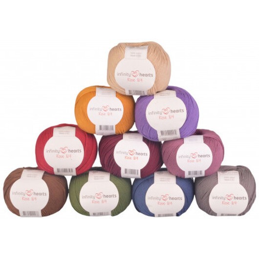 Infinity Hearts Rose 8/4 Garnpaket 12 Höst - 10 st