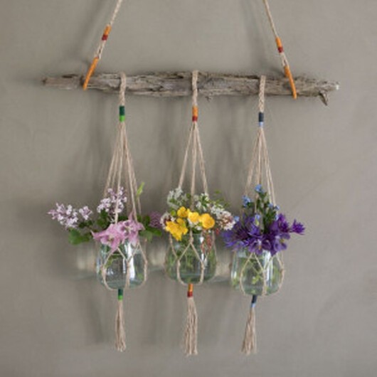 DIY Hanging Pots av Rito Krea - Hängvaser Knytmönster - Onesize