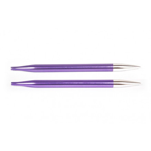 KnitPro Zing Ändstickor Aluminium 13cm 7,00mm / US10Â¾ Amethyst