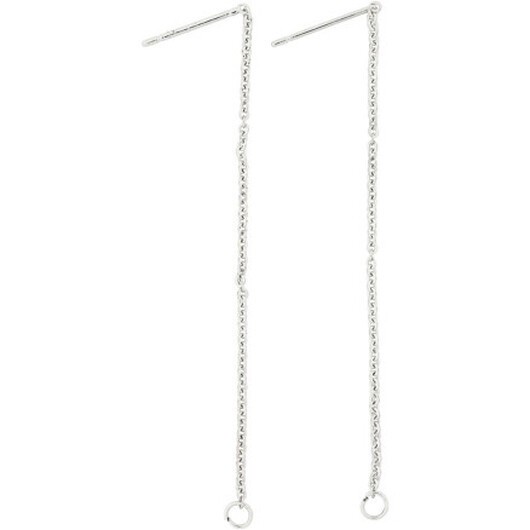 Ãrhängen med kedja, L: 70 mm, försilvrad, 1 par