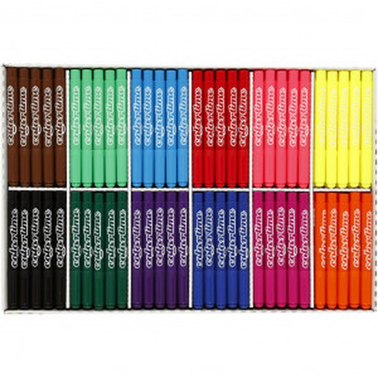 Colortime Marker, standardfärger, linje 5 mm, 12x24 st / 1 pk.