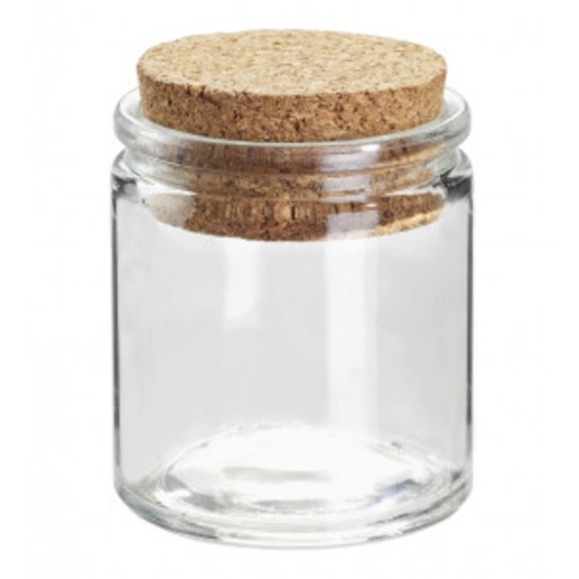 Glasflaska/Burk med Kork 30ml 4,3x5cm - 1 st
