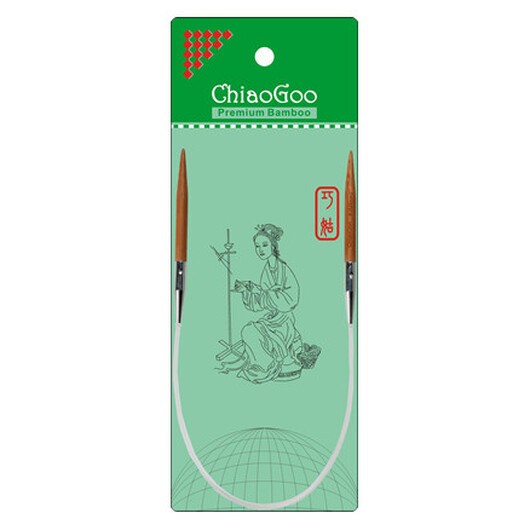 ChiaoGoo Bamboo Rundstickor Bambu 40 cm 5 mm Patina