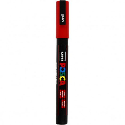 Posca Tusch, spets: 0,9-1,3 mm, PC-3M, 1 st., red