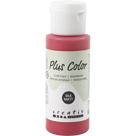 Plus Color Hobbyfärg, berry red, 60 ml/ 1 flaska