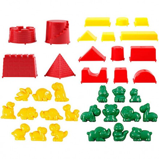 Sandformar, storlek 3,5-9,5 cm, 36 st.