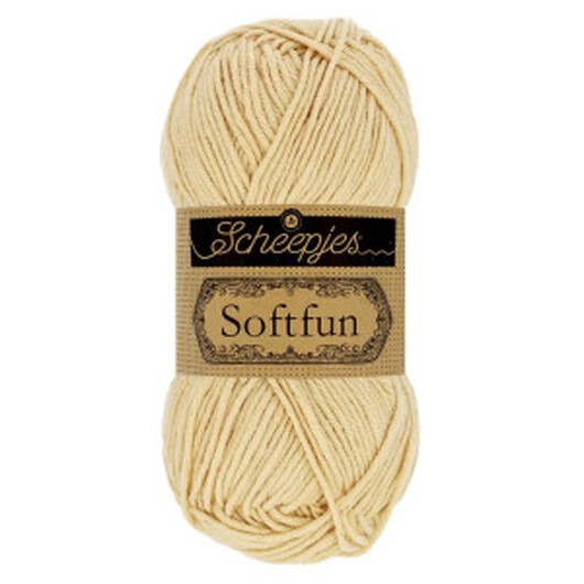 Scheepjes Softfun Garn Unicolor 2632 Tortilla