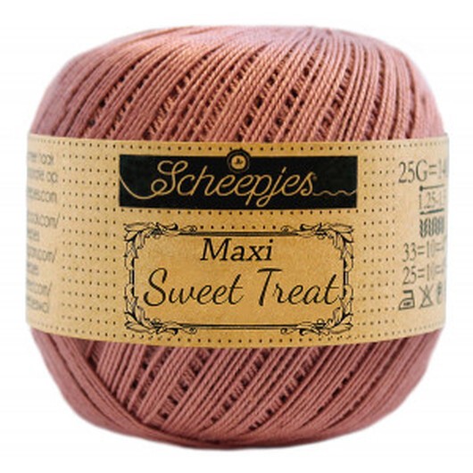 Scheepjes Maxi Sweet Treat Garn Unicolor 776 Antique Rose