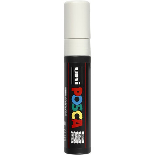 Posca Marker , nr. PC-17K, spets 15 mm, Extra broad, vit, 1 st.