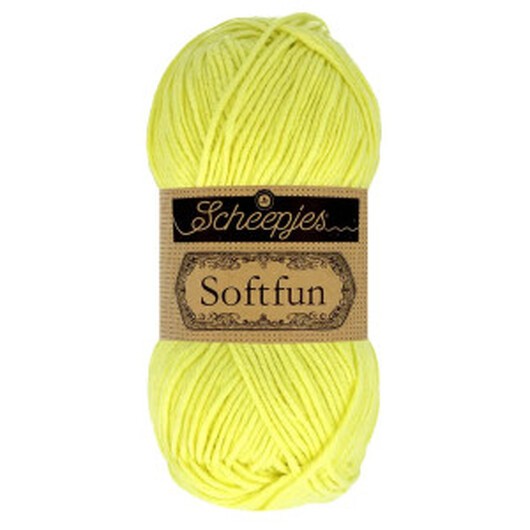 Scheepjes Softfun Garn Unicolor 2638 Soft Lime