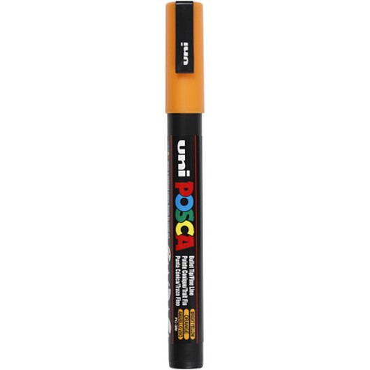 Posca Marker , nr. PC-3M, spets 0,9-1,3 mm, Fine, bright yellow, 1 st.