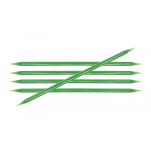 KnitPro Trendz Strumpstickor Akryl 20cm 4,50mm / 7.9in US7 Green