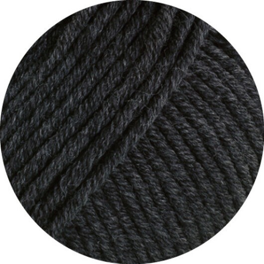 Lana Grossa Cool Wool Superbig Melange Garn 218 Mörkgrå Melange