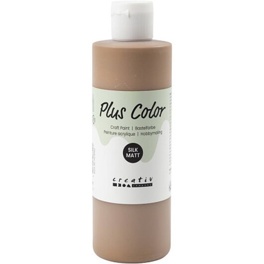 Plus Color Hobbyfärg, ljusbrun, 250 ml/ 1 flaska