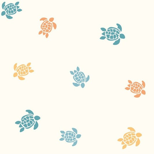 Jersey m/sköldpaddor 150cm 51 Off White - 50cm