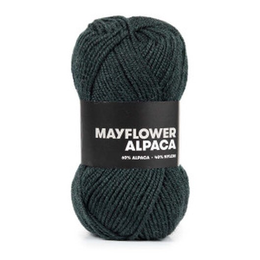 Mayflower Baby Alpaca Garn 17 Skarabésvart