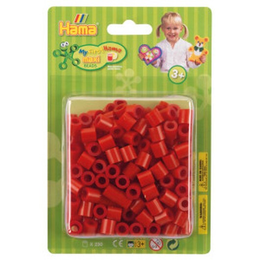 Hama Maxi Pärlpaket 8505 Röd - 250 st.