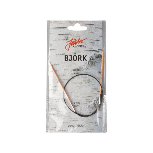 Järbo Björk Rundstickor Björk 40cm 2,50mm / 15.7in US1Â½