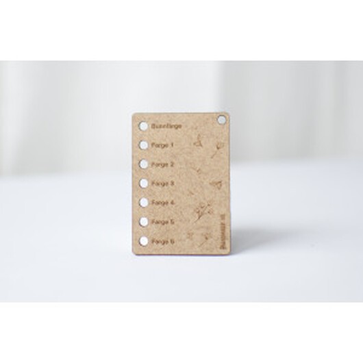 Handmade By Mini Platta till färgkarta NO